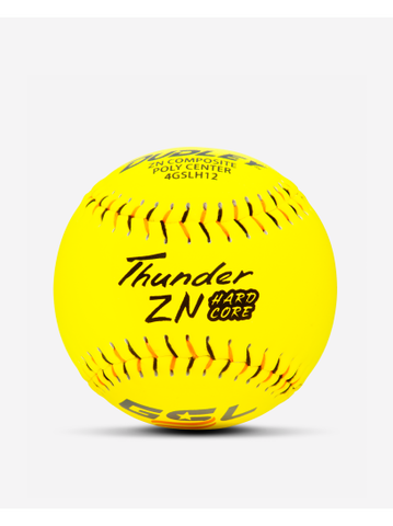 Dudley Thunder ZN Hardcore 44/375 GSL 12" Slowpitch Softballs - 4GSL12H