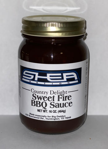 Shea Nation Sweet Fire BBQ Sauce