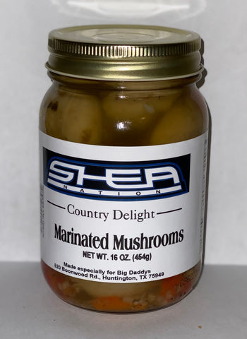 Shea Nation Marinated Mushrooms